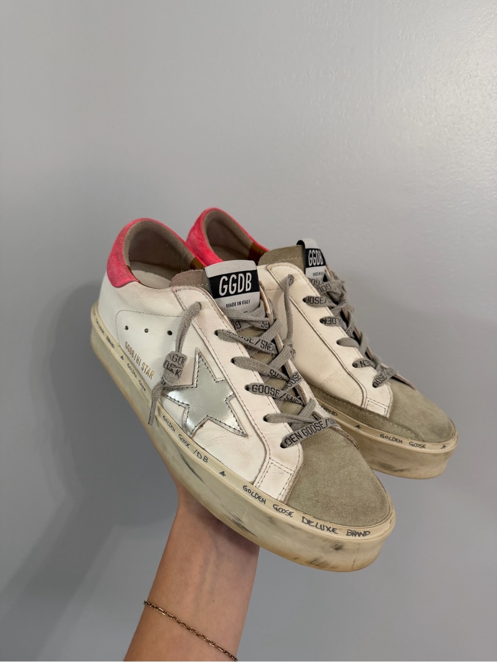 Golden Goose Women's Hi Star 'White Lobster Fluorescent'